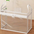 Large Clear Storage Box with Hinged Lid – Heavy-Duty High Capacity Organizer