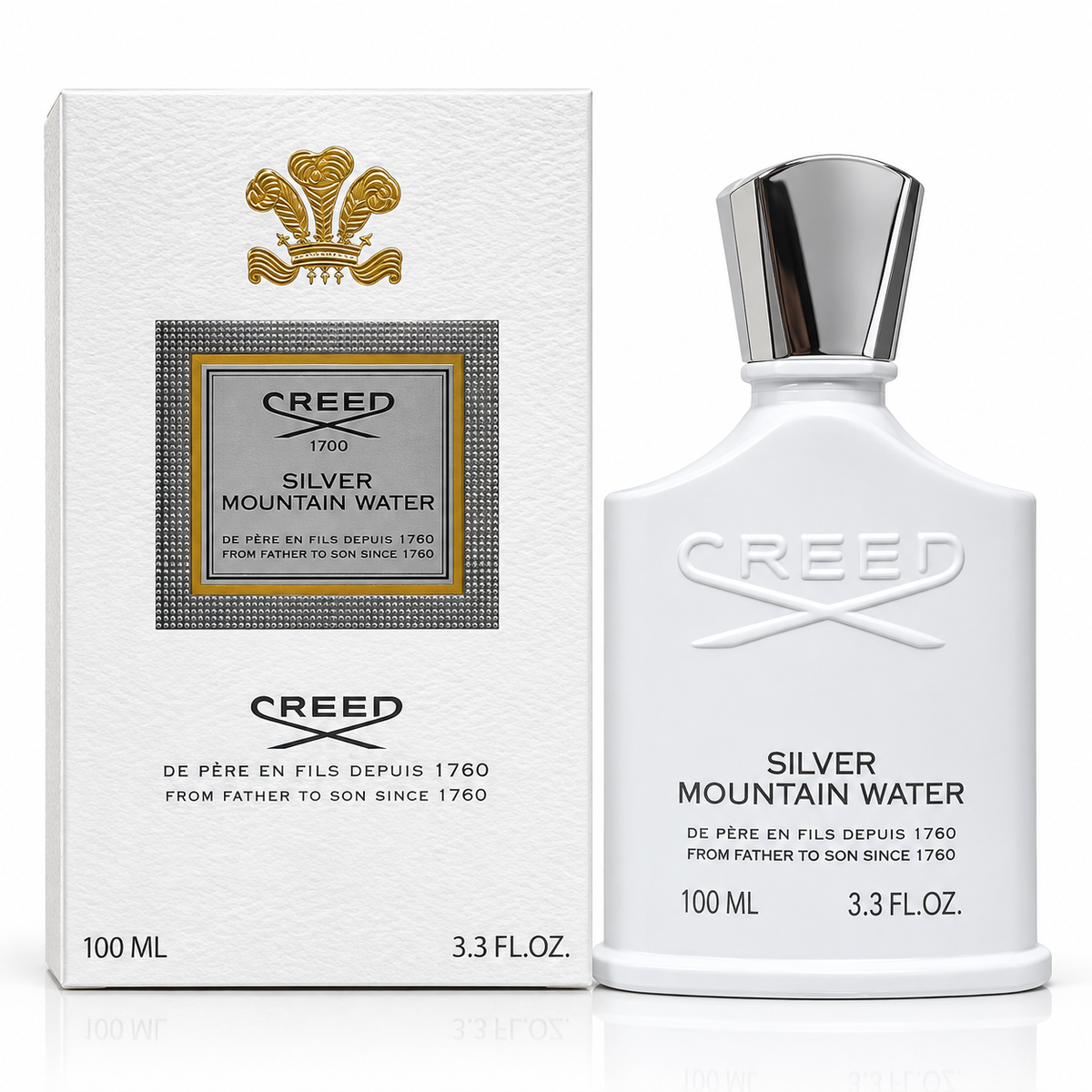 Creed Silver Mountain Water Eau de Parfum – 3.3 Ounce / 100 ml Unisex Fragrance