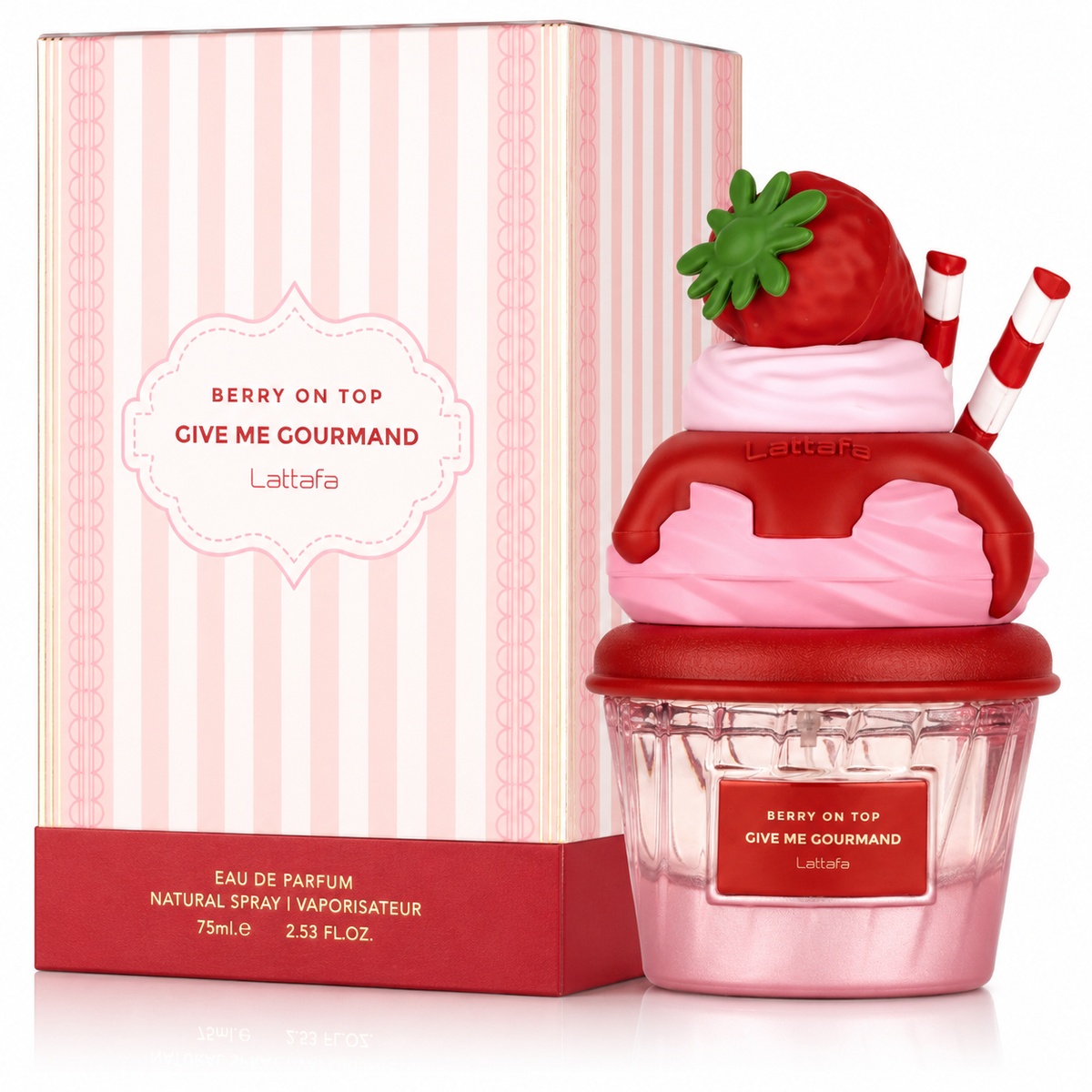 Lattafa Berry On Top for Unisex Eau de Parfum Spray – 2.6 Ounce / 75 ml