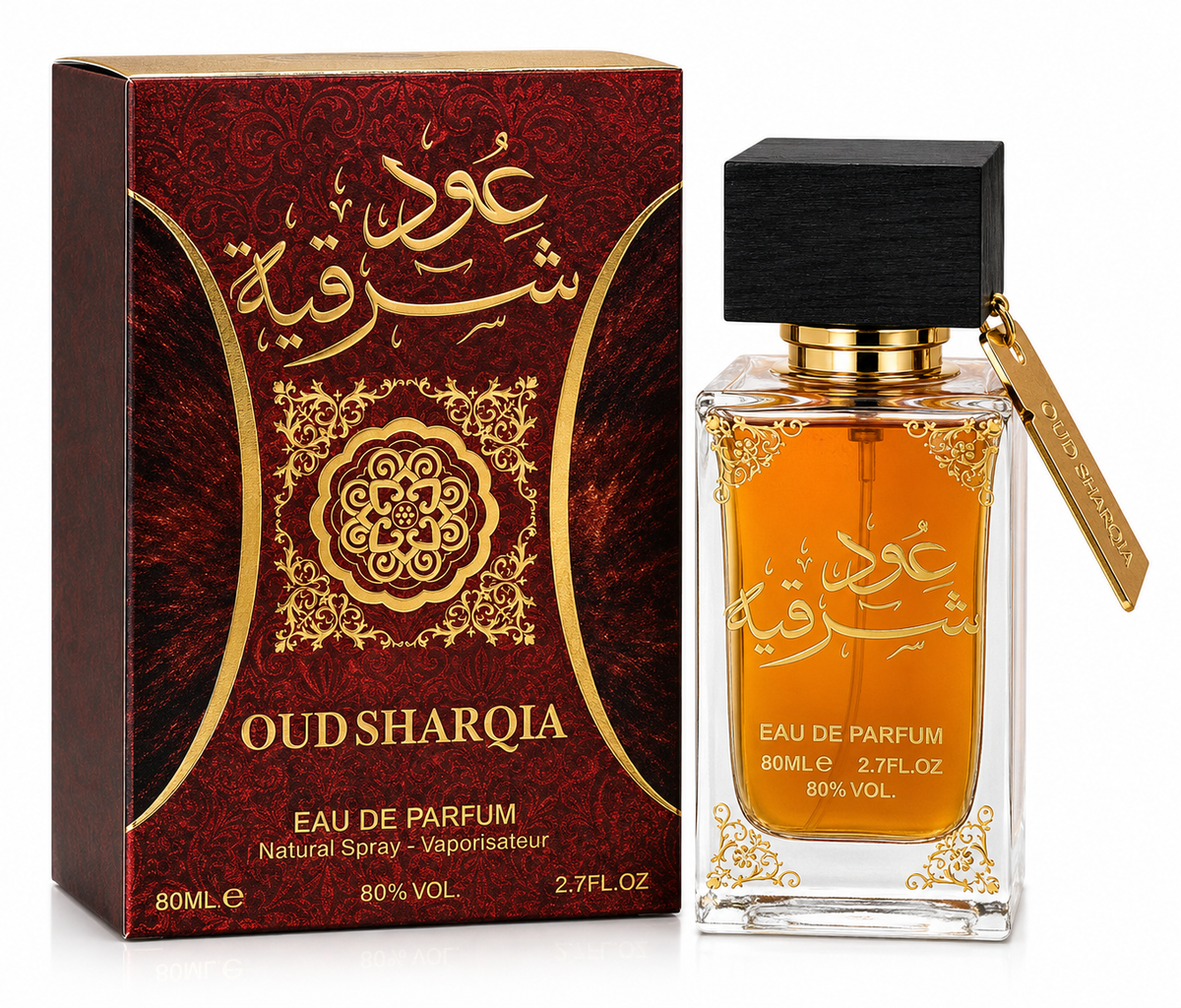 Ard Al Zaafaran Oud Sharqia Eau de Parfum Arabian Perfume from UAE – 2.7 Ounce / 80 ml