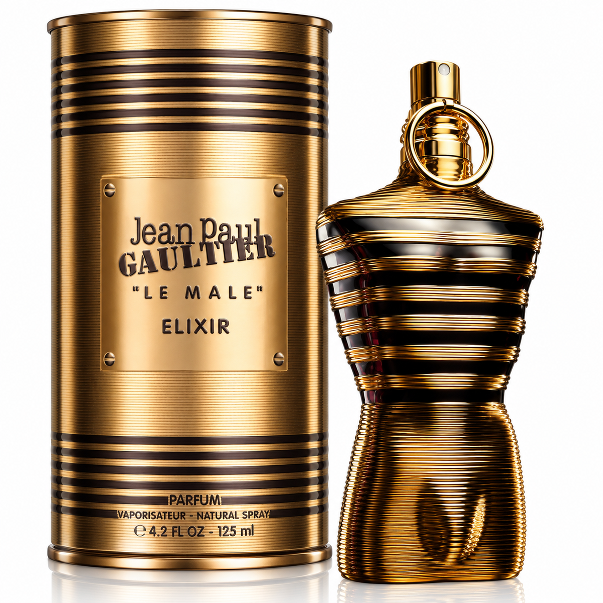 Jean Paul Gaultier Le Male Elixir Parfum for Men – 4.2 Ounce / 125 ml