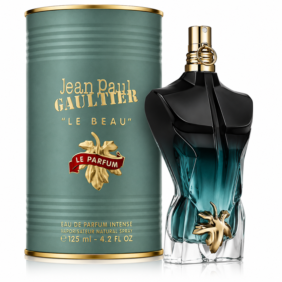 Jean Paul Gaultier Le Beau Le Parfum for Men Eau de Parfum Intense – 4.2 Ounce / 125 ml