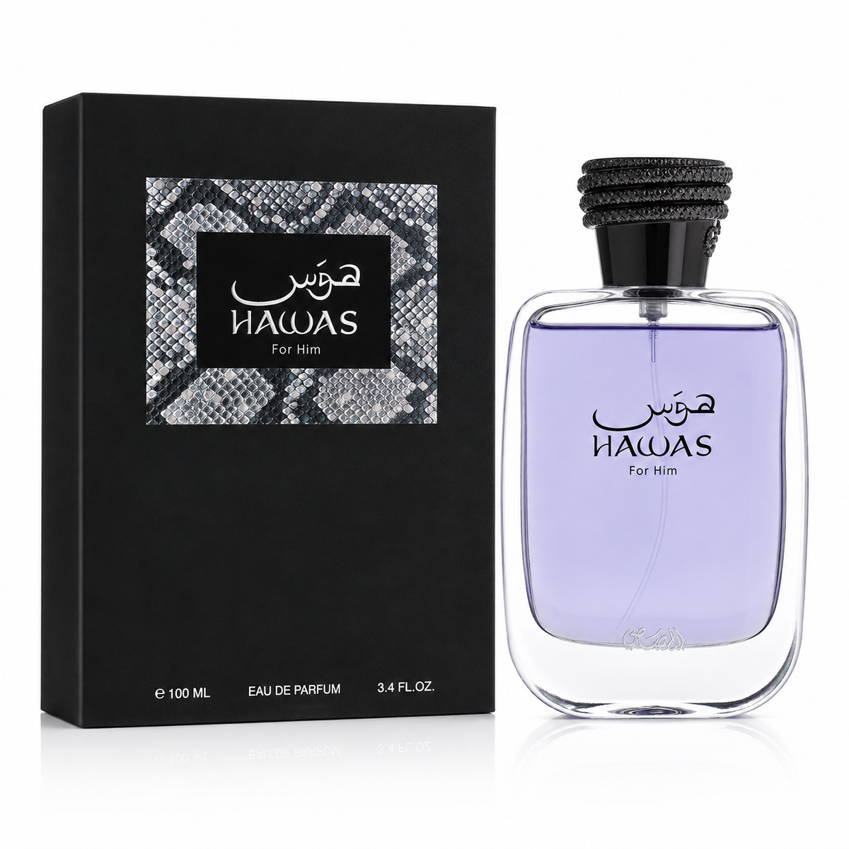 Rasasi Hawas for Men Eau de Parfum Spray – 3.4 Ounce / 100 ml