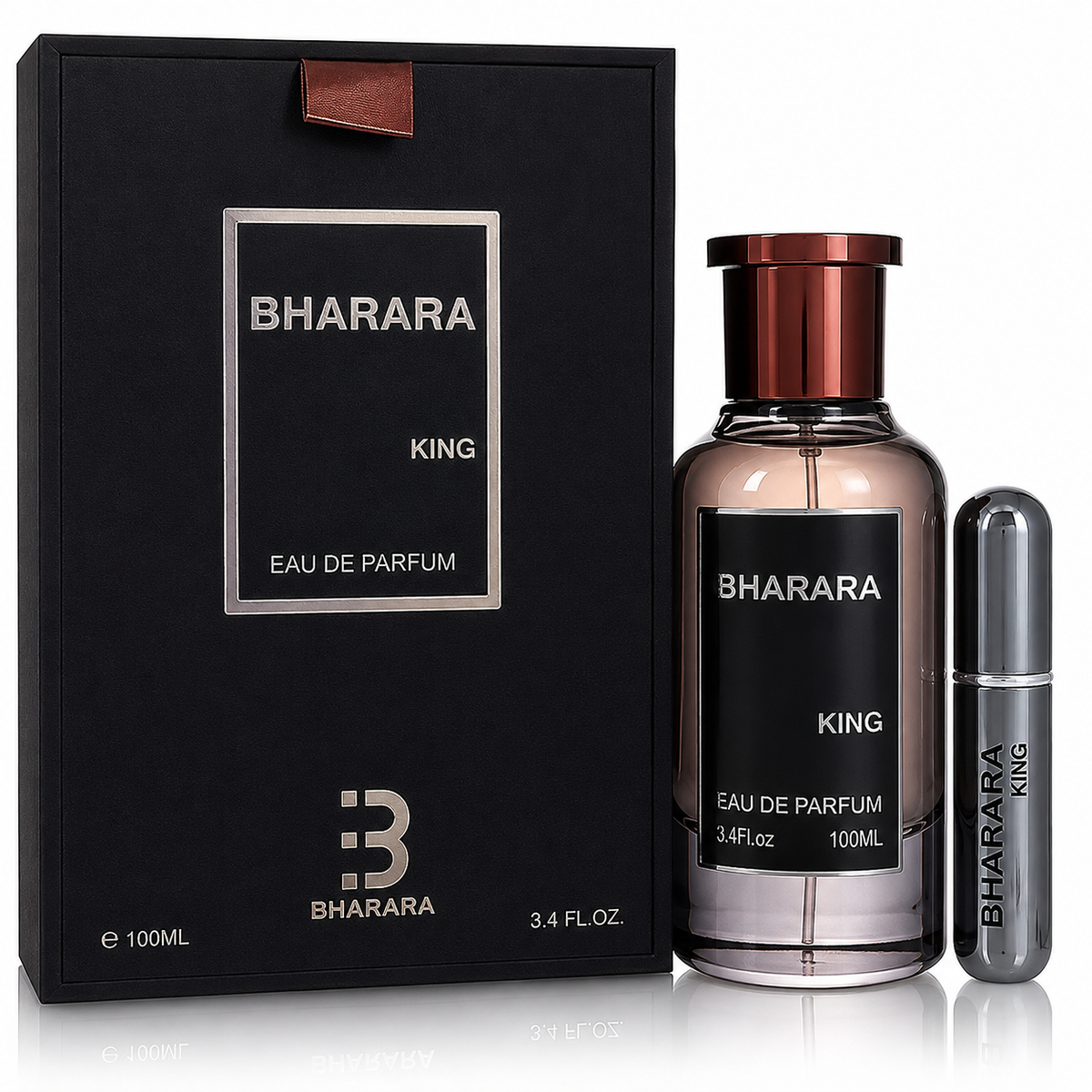 Bharara King for Men Eau de Parfum Spray – 3.4 Ounce / 100 ml