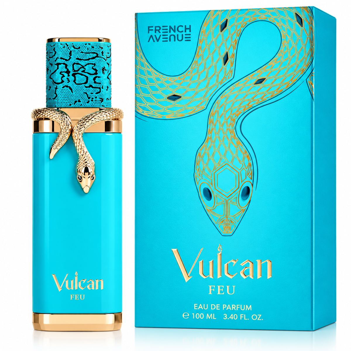 French Avenue Vulcan Feu Eau de Parfum – 3.40 Ounce / 100 ml Unisex Fragrance